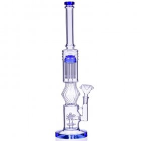 16" Inch Large Sprinkler to Tree Perc Bong Glass Water Pipe - 14mm Male Dry Herb Bowl New