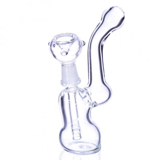 5\" Clear Bubbler Percolator - Dry Herb New