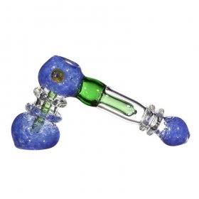 7" HAMMER BUBBLER WITH PERC - BLUE New