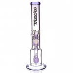 16" Inline Circ Perc to Stereo Domed ShowerHead - Purple New