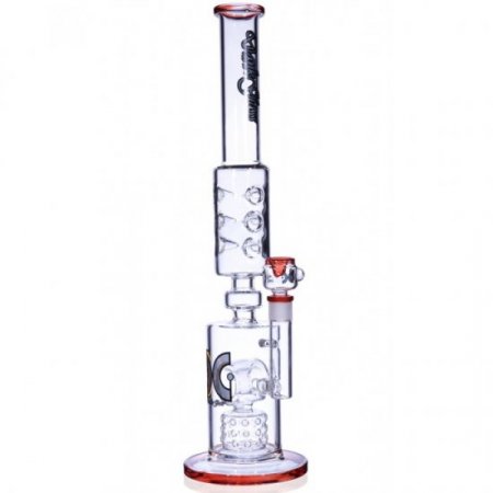 21" Donut Perc into Swiss Showerhead Perc Glass Bong - One week only !! New