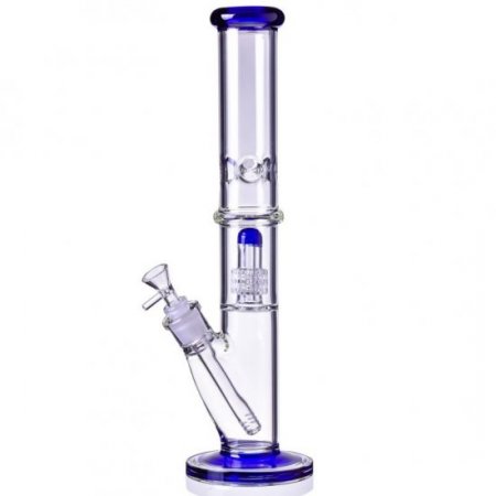 16" Inline Matrix Percolator Bong Glass Water Pipe Thick and Heavy - Blue New