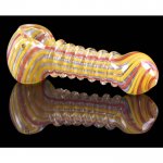 3" Swirled Design Glass Hand Pipe New