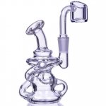 Glass Dragon - 3 Arm Hour Glass Recycler Bong Dab Rig New