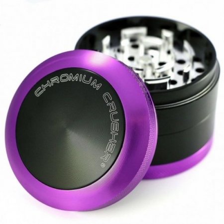 Mighty Morphin Purple Ranger - Chromium Crusher? - Convex Cap Dual Four-Part Grinder - 62MM - Purple New