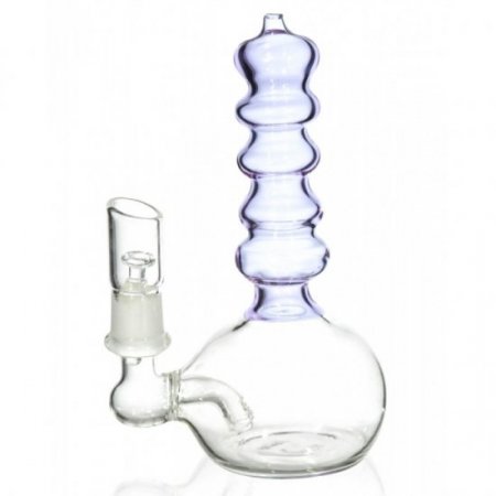 The Portable Lava Tube Mini Oil Dab Rig with Oil Dome and Nail and Dry Herb Bowl - Purple New