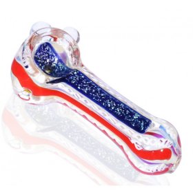 3" Fumed Dichro Hand Pipe - Red New