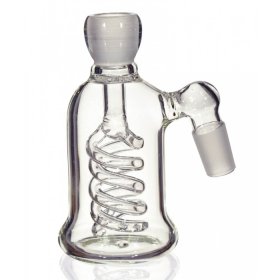 19MM Glass Coiled Ash Catcher For Glass Bong New