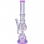 Smoke Reviver - Lookah? - 18" Coil Perc To Sprinkler Perc Bong - Pink New