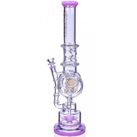 Smoke Reviver - Lookah? - 18" Coil Perc To Sprinkler Perc Bong - Pink New