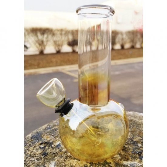 5\" Mini Water Pipe - Golden Fumed New