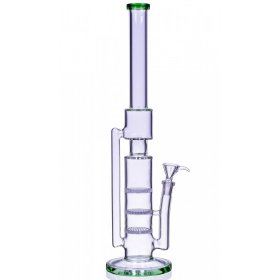 Taipei 101 - 19" Triple Honeycomb Cylinder Base Bong New