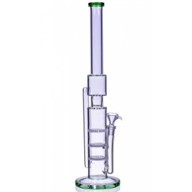 Taipei 101 - 19" Triple Honeycomb Cylinder Base Bong New