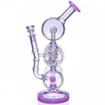 The Maze - Lookah? - 13" Spiral Coil Perc Recycler Bong - Pink New