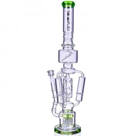 The Imperial - Lookah? - 23" Sprinkler Perc to Triple Honeycomb Chamber Bong - Ice Green New