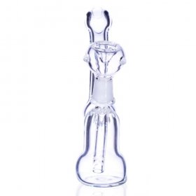 5" Clear Bubbler Percolator - Dry Herb New