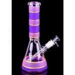 Cotton Candy - 10" Dual Frosted Color Beaker Bong - Purple New