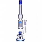 17" Sprinkler to Tree Perc Bong Glass Water Pipe - 18mm Male Dry Herb Bowl - New