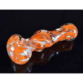 5" Twisted Body Pipe Fumed - Orange New