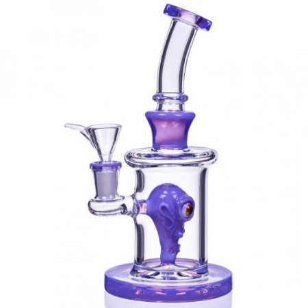 Chewbacca - 8" Cylinder Base Alien Perc Bong - Purple New