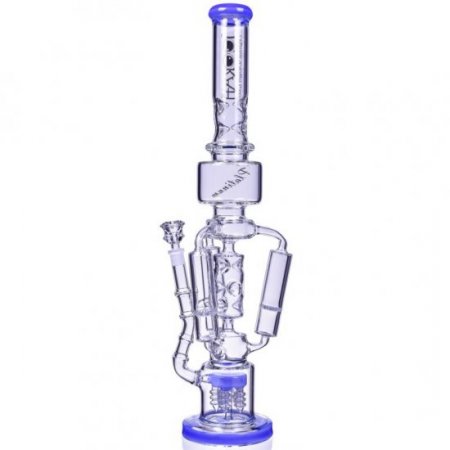 The Imperial - Lookah? - 23" Sprinkler Perc to Triple Honeycomb Chamber Bong - Milky Blue New