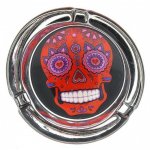 Day of the Dead Sugar Skull Colorful Glass Ashtray New