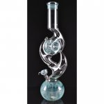 16" The Milky Way Double Horned Thick Glass Zong Bong New