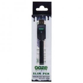 OOZE SLIM TOUCHLESS 280mAh BATTERY WITH USB CHARGER - Black New