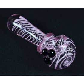 5" Cotton Candy Swirl - Pink Glass pipe New
