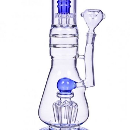 20" Inch Sprinkler Perc to Matrix Perc Bong Glass Water Pipe - 14mm Male Dry Herb Bowl - Assorted Colors New