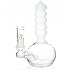 The Portable Lava Tube Mini Oil Dab Rig with Oil Dome and Nail and Dry Herb Bowl - White New