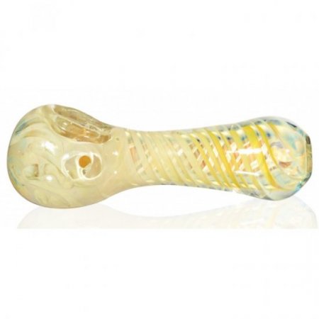 FUMED SPIRAL WITH SWIRLS AROUND - GOLDEN FUMED New