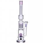 17" Inch Large Sprinkler to Tree Perc Bong Glass Water Pipe - Pink New