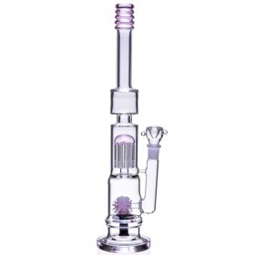 17" Inch Large Sprinkler to Tree Perc Bong Glass Water Pipe - Pink New