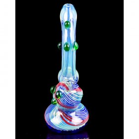 The Patriot - 7" American Bubbler Silver Fumed - Drastic Low Price New