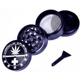 Hemp Leaf - Chromium Crusher? - Dual Four Part Grinder - 40mm New