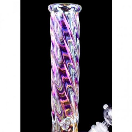 Smoker's Tornado - 13" Chameleon Thick Heavy Straight Cylinder Base Bong New