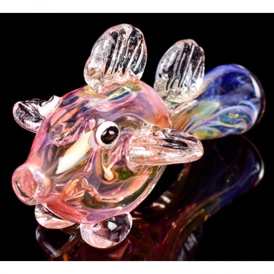 The Pond Fish - 3.5\" Golden Animal Fish Chillum New