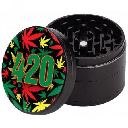 V Syndicate? - 420 Rasta 4-Piece SharpShred? Grinder New