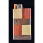 Fancy Wooden Dugout One Hitter Box - Includes Cig Pipe - Windows New