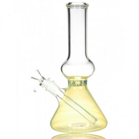 10.5" 24KT Gold Color Changing Bong - Beaker Bottom Bong New