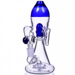 The Battlecruiser - 8" Rocket Ship Bong - Blue New