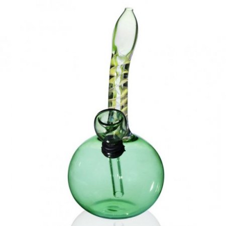 6" Spiral Tilted Fumed Mini Bong New