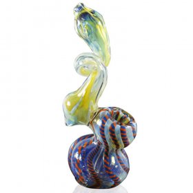 7" Twisted Fumed Bubbler New