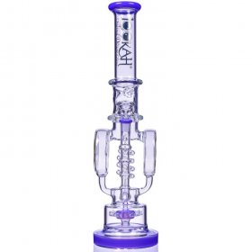 Smoke Reviver - Lookah? - 18" Coil Perc To Sprinkler Perc Bong - Purple New