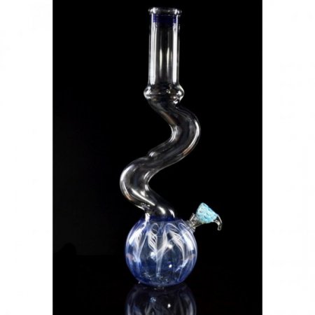 16" Snake Neck Water Pipe - Blue New