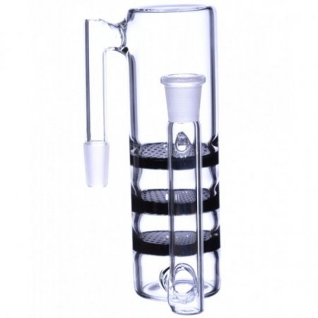 Triple Honeycomb AshCatcher - 14mm - Black New