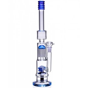 17" Sprinkler to Tree Perc Bong Glass Water Pipe - 18mm Male Dry Herb Bowl - New