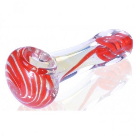 2.5" Square Tipped Hand Pipe - Fumed - Red New