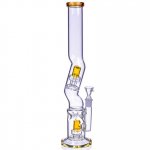 The Splasher - 18" Double Matrix Perc Zong Bong - Ash Black New